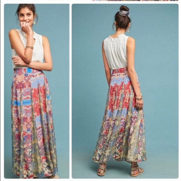 NWT Hemant & Nandita, Anthropologie Maxi Skirt - Picture 2 of 5